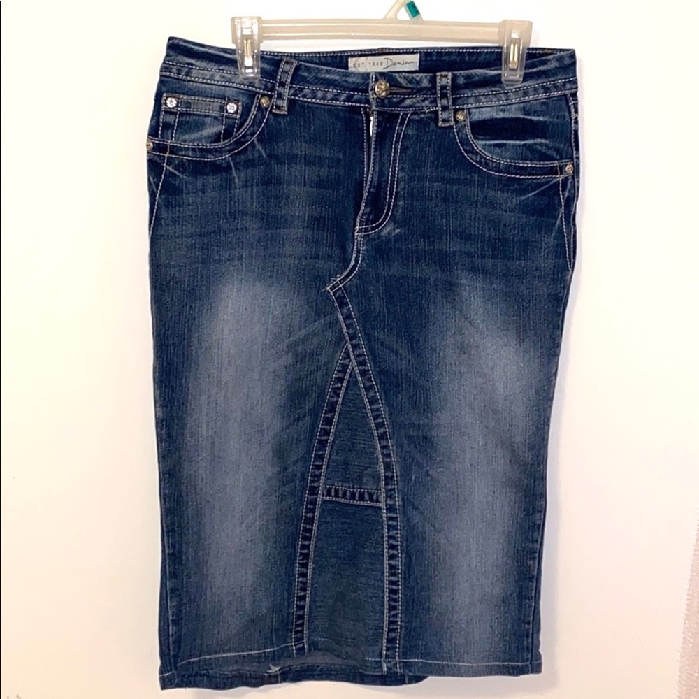 🌿Custom denim skirt🌿